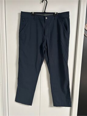 Men's Slim Navy Stretch Chinos - BC Clothing